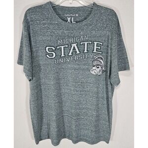 Michigan State Spartans T-Shirt Men's XL‎ Retro Vintage Logo Triblend